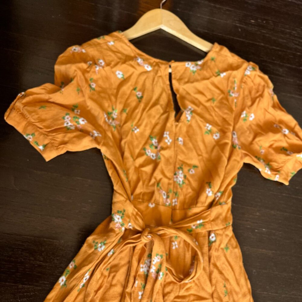(Orange Floral) Oakley Dress View 4